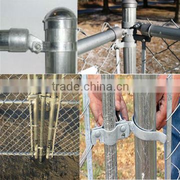 Hot dipped galvanized chain link fencing wire netting & accessories