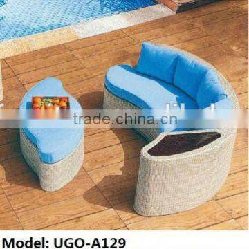 2015 hot sale Berlin Betty Outdoor rattan wicker Sectional combined Sofa lounge set UGO-A129