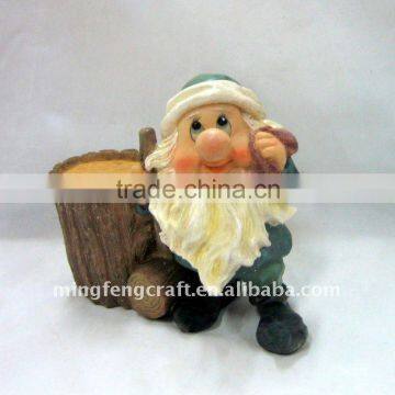 Polyresin Gnome Wipe Face Figurine Craft