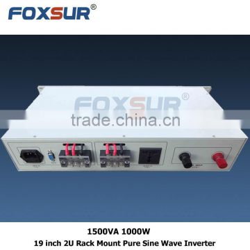 Metal Case High Quality Pure Sine Wave Inverter 1500VA 1000W 48V dc to 110V ac 19 inch 2U Rack Mount power inverter