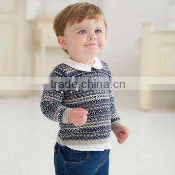 DB286 dave bella autumn cotton cashmere toddlers sweater infant clothes outwear baby pullover wholesale baby tops baby sweater