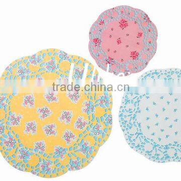 New style vintage scrumptious floral flower tea party paper doily decoration