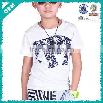 Dongguan City Domain Short Sleeve Boy's T-shirt Design with Printing(lyt010245)