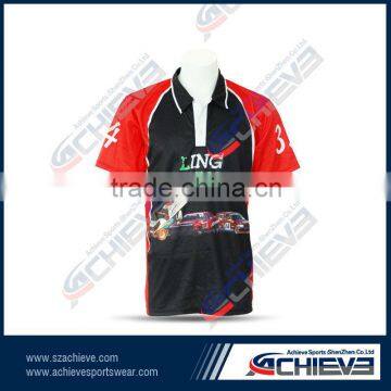 Shirt collar with rugby jerseys