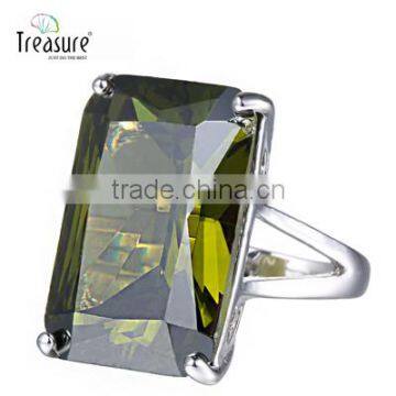 Gemstone Jewelry Body Crystal Jewelry 925 Silver Ring Zircon Ring China Factory photo-5