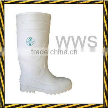 White Safety Rain Boots/Safety Gumboots