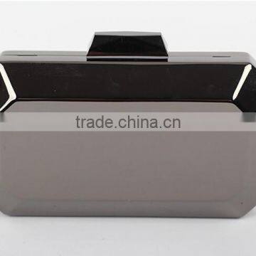 2016 Newest manufactory design metal frame hard case clutch bag