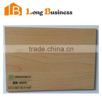 LB-QS6025 Yellow maple color MDF board for display factory wholesale