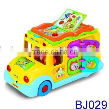 Intellectual school bus funny B/O Toy Vehicle for kids