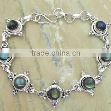 Labradorite Silver Bracelet &.925 Sterling Silver Jewelry Bracelet Wholesale Jewelry