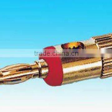 4mm gold plating copper banana male connector