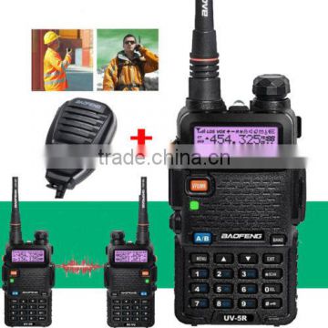 BAOFENG UV-5R Dual Band UHF/VHF Two Way Ham FM Radio+Speaker Mic Walkie Talkie