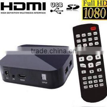 1080p USB Portable music Player For HD TV HD-MI external hdd media player mini hd media box 1080p