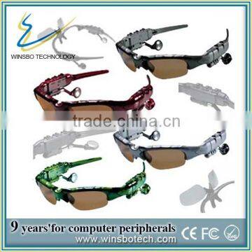 2014 new products bluetooth-sunglasses, suglasses with Mp3 manual player driver