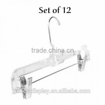 anti slip exquisite design wholesale clear acrylic hanger/acrylic clothes hanger shenzhen factory