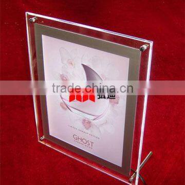 wholesale acrylic LED picture sign display holder