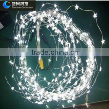 China supplier 2m 600leds Cheap SMD led mini chain light with snowflake