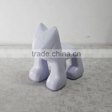 Modern furniture fancy design plastic chair/Baby furniture cute cat white plastic chairs