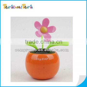 Mini Car Flip Flap Solar Flower for promotional