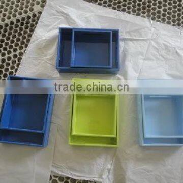 Multi color lacquer bamboo box, handicaft in Vietnam, product of Viltimex Co., Ltd