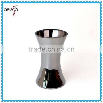 wholesale hand blown antique black glass vase