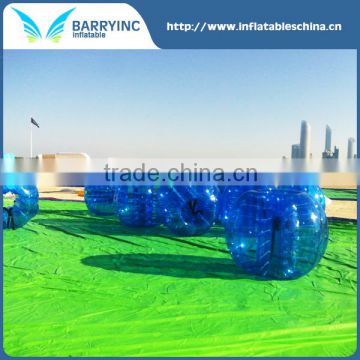 2016 china hot pvc inflatable kids body zorb/ body bumper ball