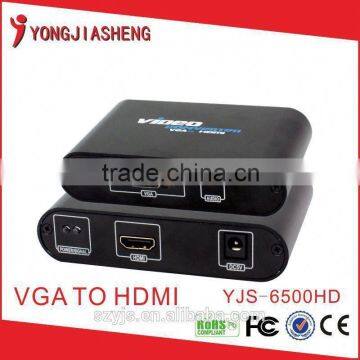 Manufacture supply for 1080P/1.3 Male-Female VGA to HDMI converter YJS-6500HD