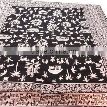 RTBS-1 Traditional Indian Ethnic Printed Double Bed Sheet Mandala Work Printed Cotton Home Furnishing Bed Spread