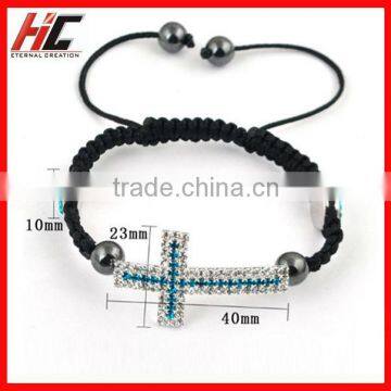 2013 Wholesale New Arrival Fashoin Alloy Cross Crystal Bracelet