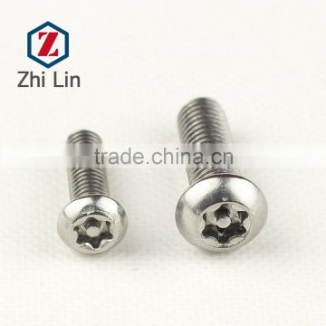 Stainless steel 304 Anti-theft torx drive half round head screws