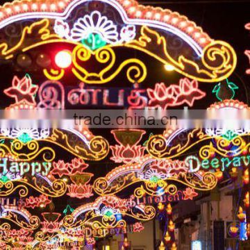 2d Fancy Led Motif Light Christmas Led Street Motif Lights For Pole Decorations