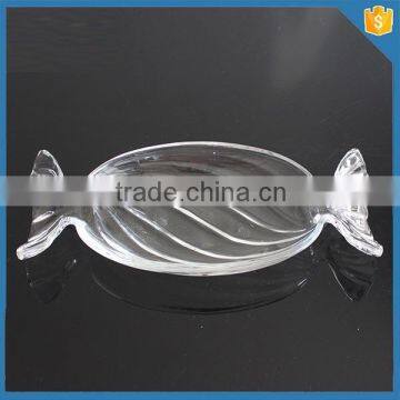 Christmas tableware candy shaped crystal glass wholesale candy dish glass wedding favors