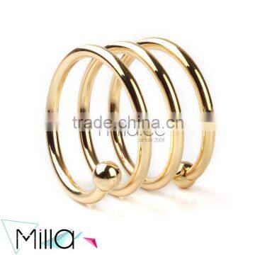 Gold napkin ring