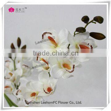 realistic natural looking silk white dry flowers