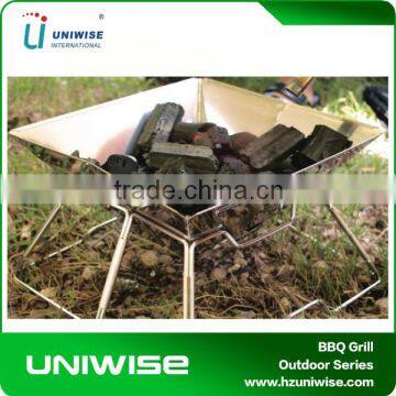 Hot Sales Stainless Steel Folding Camping Charcoal BBQ Grill