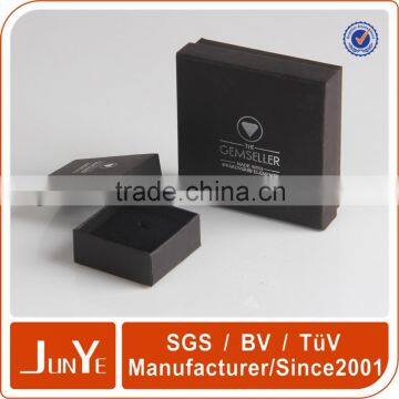 Good Value Custom Logo Printed Black Matter Lamination Gift Box Black Small Jewelry Box photo-4