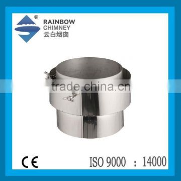 CE and stainless steel boiler chimney flue pipe adaptor