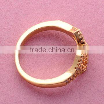 >>>2016 YIWU T&J Women Fashion Korean Style Rings Gold Plated Infinity Shape Rhinestone Crystal Rings for Lady/ photo-4