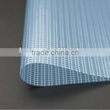 PVC transparent mesh fabric(for bag ,curtain, folders )