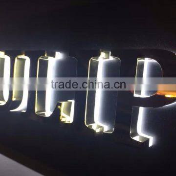 2016 Outdoor Waterproof Custom Metal Backlit Led Channel Letter