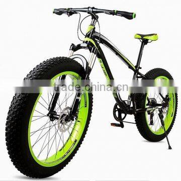 Fat mountain bicycle with gears of 7speed alloy fatbik snow bike frame for fat bike