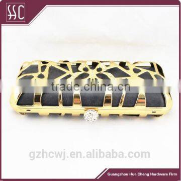 20.4*8.9cm Guangzhou Supply Shell Evening Clutch, Box Purse Clutch,hardware Clutch Bags photo-3