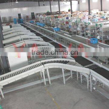 warehouse box water crate conveying machine system/ motorized conveyor