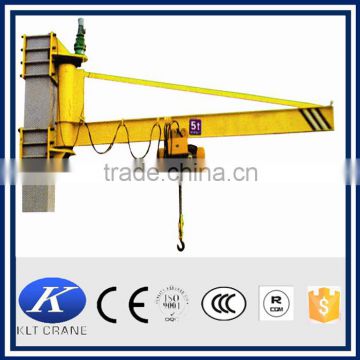 fixed wall mount slewing jib crane