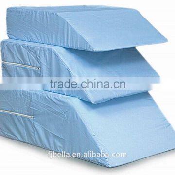 Trapezoidal Shape Polyurethane Foam Bed Wedge Pillow with Removable Cover and zipper