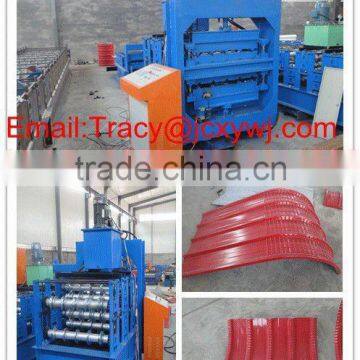 Double-deck curving machine