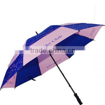 Ultra windproof golf umbrella with printing logo