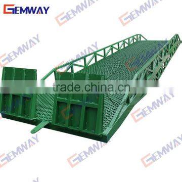 6ton hydraulic trailer access truck loading ramp