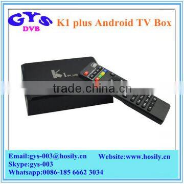 Amlogic S905 K1 Plus Android5.1 1GB Ram 8GB Flash KODI Fully Loaded Built-in Wifi K1 Plus Smart TV Box