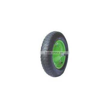 high quality wheelbarrow rubber wheel 400-8 PU